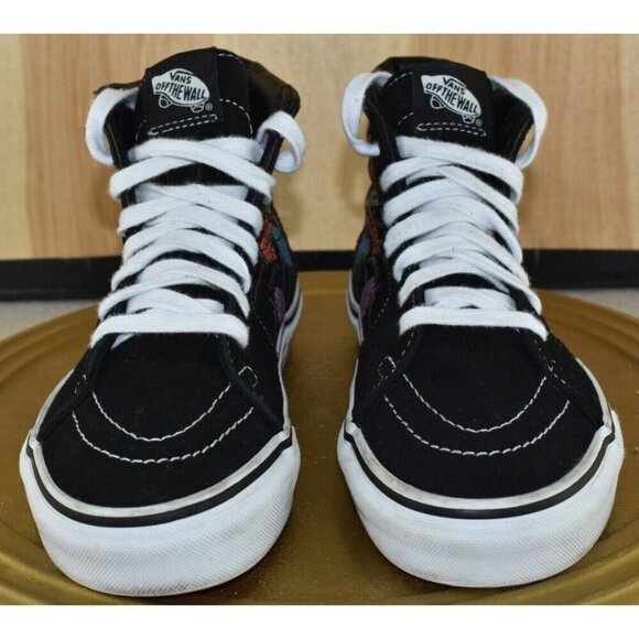 Vans Sk8-Hi Dia De Los Muertos Size Men 5.5 Women 7 Glow in the Dark Skull Shoes - Picture 2 of 10